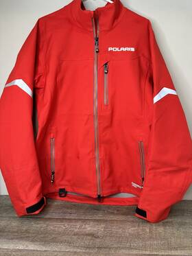 286243802 Polaris Mens Apex Snowmobile Jacket Waterproof Breathable Warm Snocross Red Xl