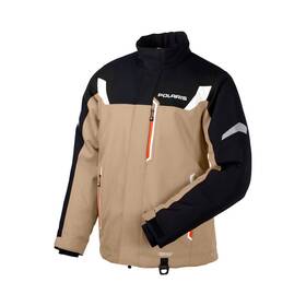 286450809 Polaris Mens Tech54 Titan Jacket Insulated Waterproof Tear Resistant Black/tan