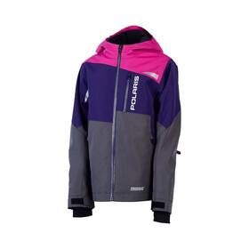 286451609 Polaris Youth Tech54 Switchback Jacket Insulated Highly Visible Purple/gray