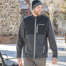 286992502 Polaris Mens Northstar Mid-layer Full Zip Fleece Xl No Flaws