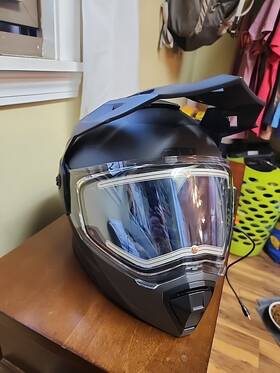 Lp05 Polaris Xxl Modular Snowmobile Helmet With Electric Heated Shield Sun
