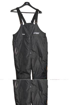 Rocket 1813-087 Insulated Mens Windproof And Waterproof Storm Bibs Black 3xl