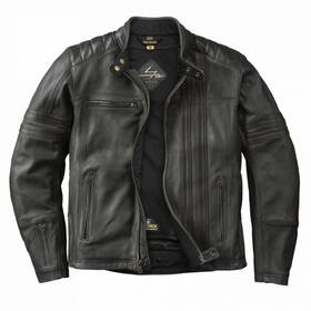 75-5010l Scorpion Open Box Adults 1909 Vintage Leather Motorcycle Jacket Black - Large