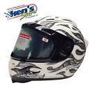 2860134 Silver Polaris Helmet Snowmobile Cyclone