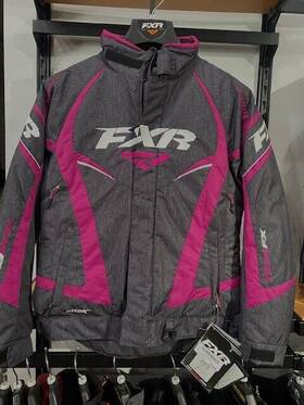 170208-1185-08 Ski-doo Fxr Team Jacket Ladies Size 8 Heather Black