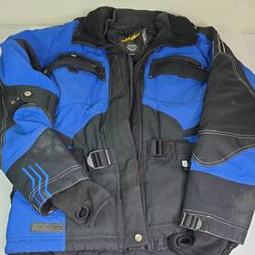 440363 Ski-doo Rpm Snowmobile Jacket Men S M Blue Black Brp Team Canada Nylon