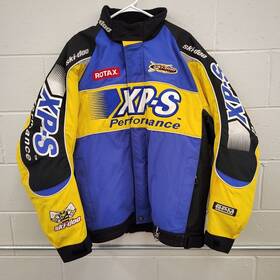 Ski-doo 4403970610 Ski-doo Winter Jacket Bombardier Xps Rotax Blue And Yellow Xl Inner Lining Heavy