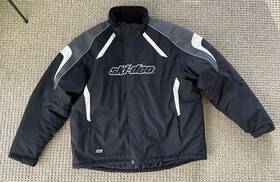440514 Ski-doo Brp Holeshot Snowmobile Jacket Men Tg/xl Black/white Logo With Tags