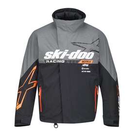 4408940627 Ski-doo Mens 2022 X-team Jacket Heather Grey Medium