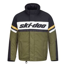4408960977 Ski-doo Mens Legacy Snowmobile Jacket Insulated Waterproof Fleece Army Green