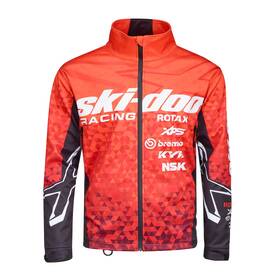 4408980612 Ski-doo Mens Orange Racing Jacket Coat Softshell Windproof Water Repellent