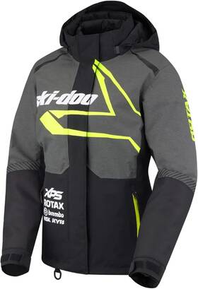 4409450929 Ski-doo Ladies X-team Jacket Large Charcoal Grey