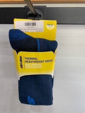 Ski-doo 4442550616 Skidoo Thermal Heavyweight Sock Unisex Navy Medium
