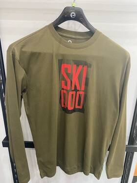 4537900905 Ski-doo Skidoo L.s. Tee Mens Khaki Large
