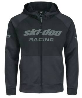 Ski-doo 4544030490 Ski-doo Mens Sno-x Fleece Zip Up Jacket Black Small S