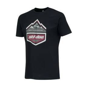 4545651690 Ski-doo Mens Alps T-shirt Black/red/white/grey 3x-large