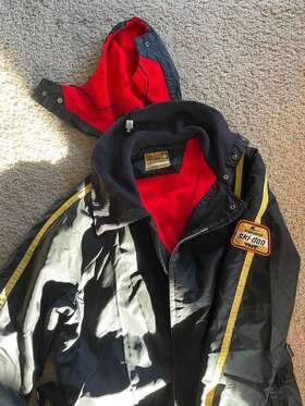 11261 Ski Doo Bombardier Vintage 70s Ski- Tnt Snowmobile Suit Made In Canada Mens Size Xl