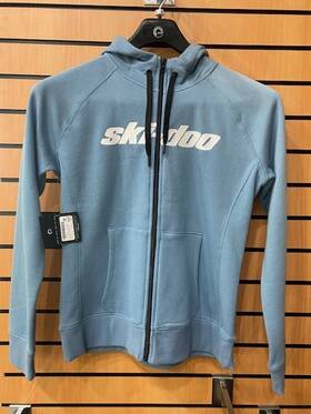 Skidoo 4544040680 Zip Up Hoodie Ladies Light Blue Medium