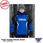 Smy-14jsx-bl Yamaha Youth Velocity Snowmobile Jacket Blue Sizes