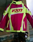 16305.90016 Us-12 Fxr New Fxr-snow Helix Youth Insulated Jacket Fichsia Pink Hi-viz Yellow