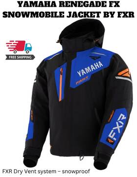 220-01614-49-16 Yamaha Fxr Snowmobile Jacket Fx Renegade Mens X-large F.a.s.t