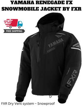 230-01614-14-16 Yamaha Fxr Snowmobile Jacket Fx Renegade Black Ops Mens X-large