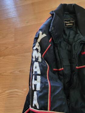 86-vmx-ms Yamaha Factory Racing Vintage 1986 Vmax 540 Snowmobile Jacket Size L Tall Winter Coat