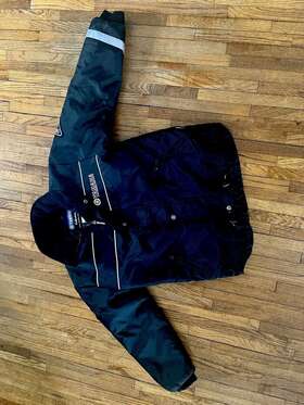 Smb-032bk-bk Yamaha Collection Snowmobile Jacket Black Like New Condition Racing