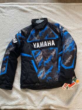 Smb-14jtm-bl-08 Yamaha Woman S Team Snowmobile Jacket Sz8