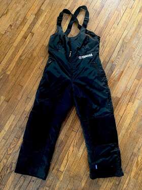 Smbo2bql-bk Yamaha Collection Factory Snowmobile Bibs Pants Insulated Like New Racing