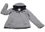 Roxy Women's Gray Ski Jacket Hooded Dryflight Zip Snap Long Sleeve Size. Fixed Price $59.00.