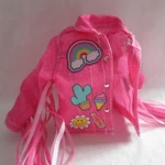 New Barbie Extra Fly Travel Desert Music Festival Hippie Doll Pink Denim Jacket. Fixed Price $19.99.