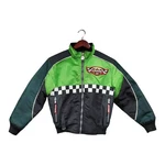 Team Arctic Cat Youth Racing Jacket Black Lime Snowmobile & Zip-out Liner Sz 10. Fixed Price $75.00.