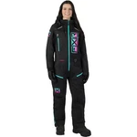 Fxr Snowmobile Womens Recruit F.a.s.t. Insulated Monosuit Black/mint-e Pink Fa. Fixed Price $692.11.