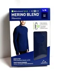 Paradox Men's Merino Blend Drirelease Performance Base Layer Shirt/top - Navy. Fixed Price $26.98.