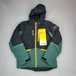 Jacket, Skiing, Ski-doo, Particle Teen 14, Black And Green. Fixed Price $35.00.