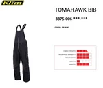 Klim Men's Tomahawk Offtrail Snowmobile Bib Non Insulated Shell- Black- Xl. Fixed Price $399.99.