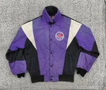 Vtg Polaris Snowmobile Jacket Club Pro 1997 Mens Purple Black Lined Sz Lg. Fixed Price $21.38.