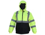 Forge Work Jacket Mens Hooded High Visibility Waterproof MHVBJ-003. Fixed Price $61.00.