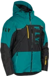 Fly Racing Carbon Jacket Black/teal/orange Xl. Fixed Price $319.95.