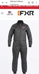 New Fxr Womens Size 10 Mono Suit Snow Liner Black W/f.a.s.t. Floatation Assist. Fixed Price $80.00.