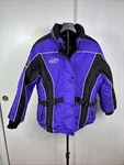 Choko Ladies Small Trail Star Snowmobile Jacket Purple Black Zip Up Fleece Lined. Fixed Price $75.00.