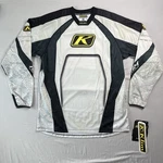 Klim Revolt Jersey Mens Large Gray Padded Extreme Sports Long Sleeve Riding Nwts. Fixed Price $44.87.