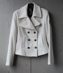 Fly Girl (italy), White Double-breasted Jacket, Blazer, For Women, Size M/l. Fixed Price $48.30.