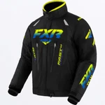 Open Box Fxr Men's Team Snowmobile Jacket Black/hivis-blue Fade Xl. Fixed Price $412.49.