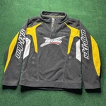 Vintage Ski-doo Team Jacket Youth Size 10-12 Fleece 1/4 Zip Snowmobile. Fixed Price $17.39.