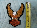 New Harley Jacket Vest Upwing Eagle Bar & Shield Patch Fxr Softail Fl SS1721. Fixed Price $29.75.