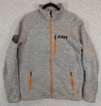 Fxr Jacket Mens Gray Full Zip Performance Knit Fleece Lined Pockets Snowmobile. Fixed Price $39.95.