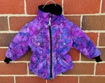 Polaris Youth Girls Sz 6 Print Snowmobile Jacket Purple Usa Made. Fixed Price $30.00.