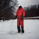 New Ski-doo Mens Size Red Bc Aspect Skiing Outdoor Sport Warm Monosuit Coat. Fixed Price $280.00.